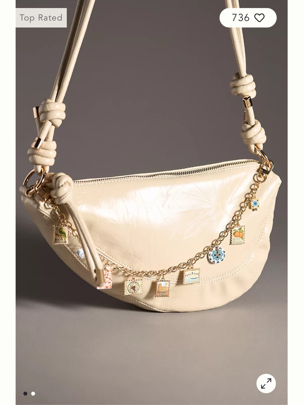 NWOT Anthropologie Arden Jewelry All Around Chain Bag Charm
